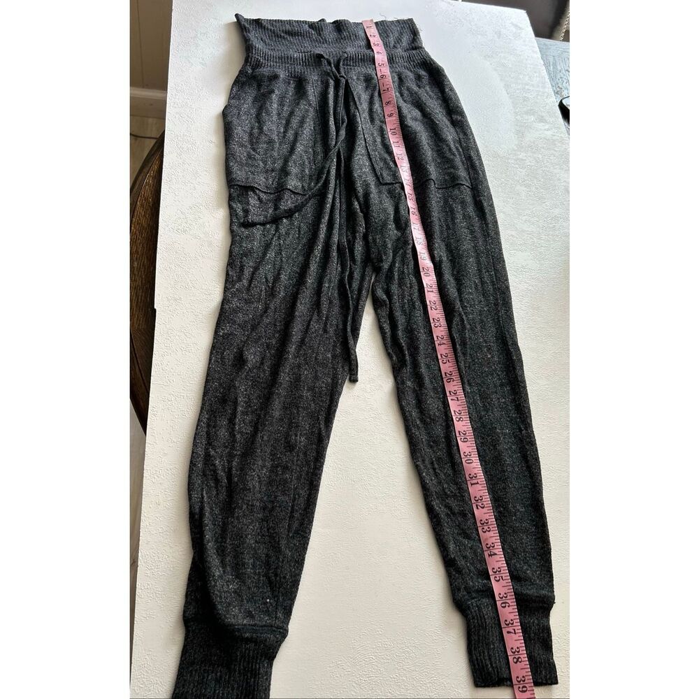 Aerie XS Cozy Knit Jogger Pants Gray Lounge Athleisure Soft - Picture 5 of 9